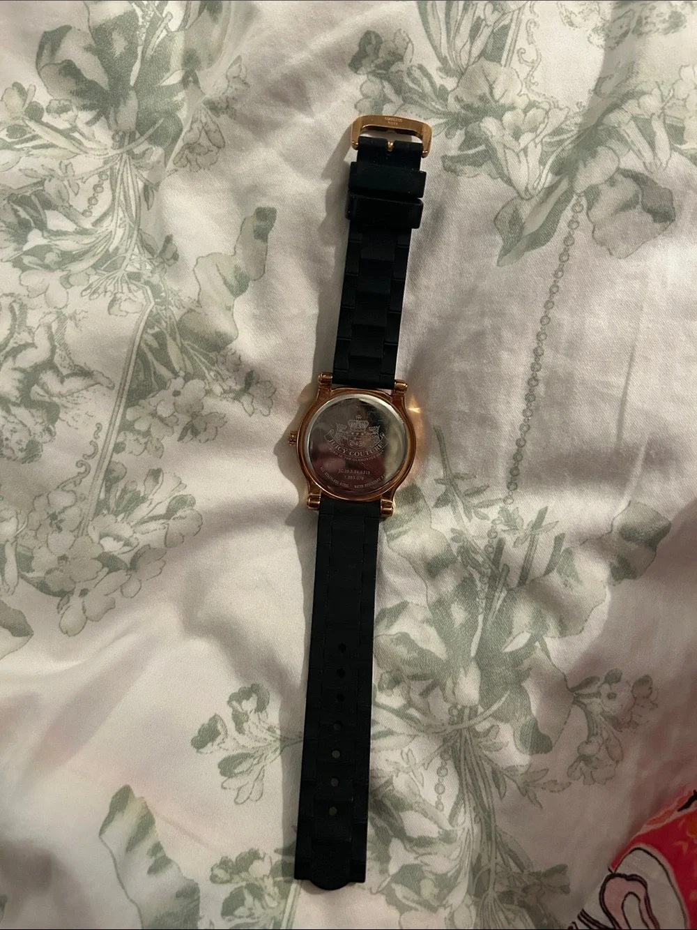 Juicy couture watch with Black Silicone Strap